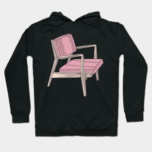 Pink Modern Chair Hoodie